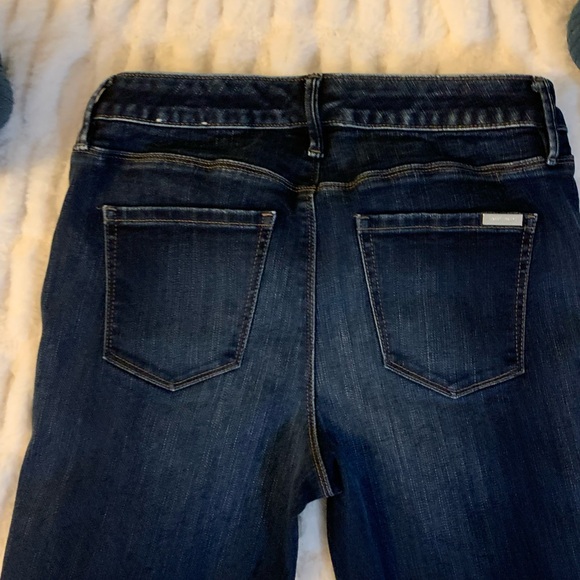 White House Black Market The Slim Dark Wash Crop Jeans - Picture 6 of 9